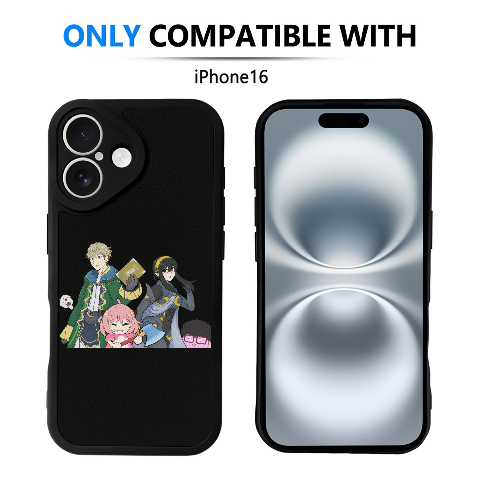 （画像用） SPY×FAMILY间谍家家酒 【iPhone 16シリーズ対応】シリコンスマホケース（レザー調） 材質：シリコン